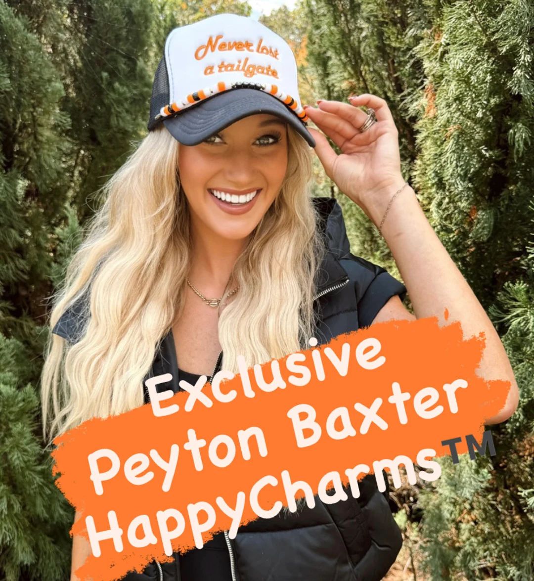 Peyton Baxter Happycharm, Peyton Baxter Hat Charms, Trucker Hat Chain, Happystack Hat Charm, Truc... | Etsy (US)