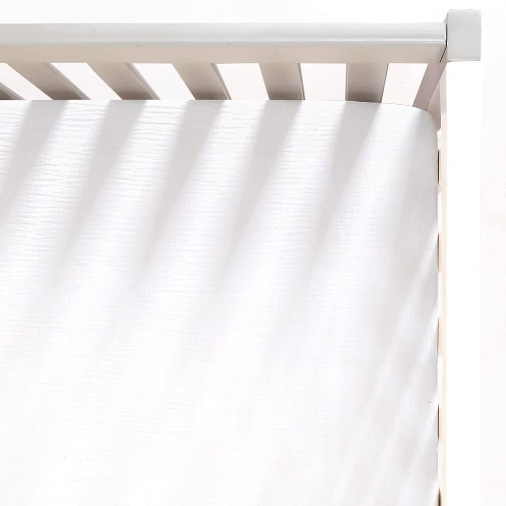 GRSSDER Soft Muslin Crib Sheet 1 Pack, 100% Cotton Crib Sheets for Boys and Girls, Fit Standard C... | Amazon (US)