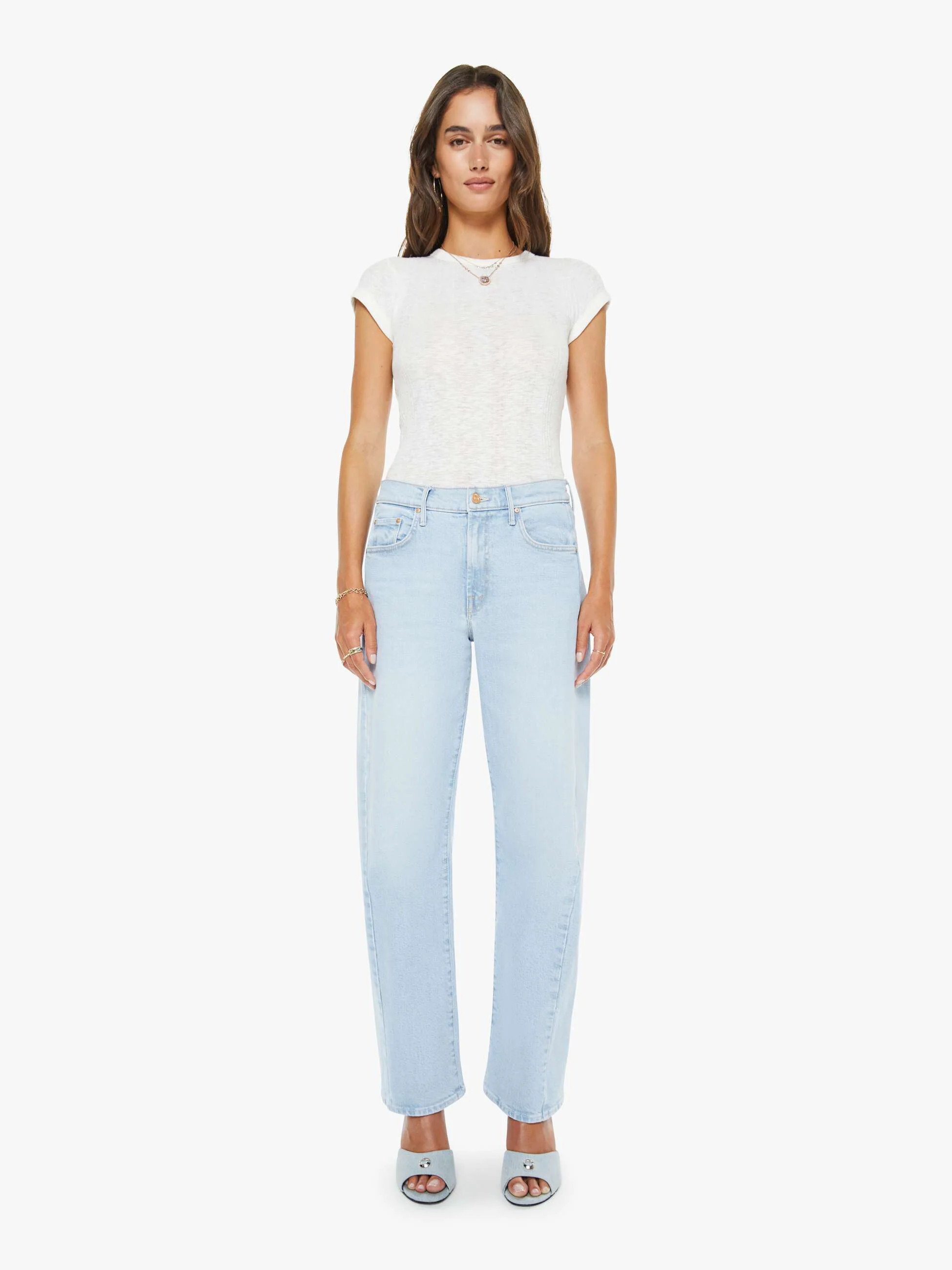 The Mid Rise Half-Pipe Hover - Instant Replay | Mother Denim