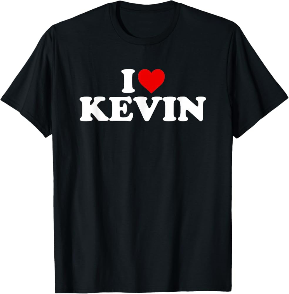 I Love Kevin - Heart T-Shirt | Amazon (US)