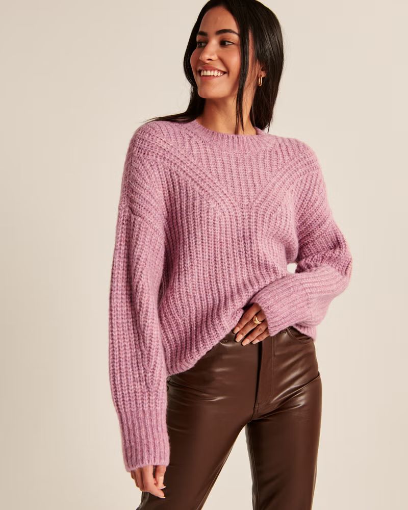 Women's Fluffy Crew Sweater | Women's New Arrivals | Abercrombie.com | Abercrombie & Fitch (US)