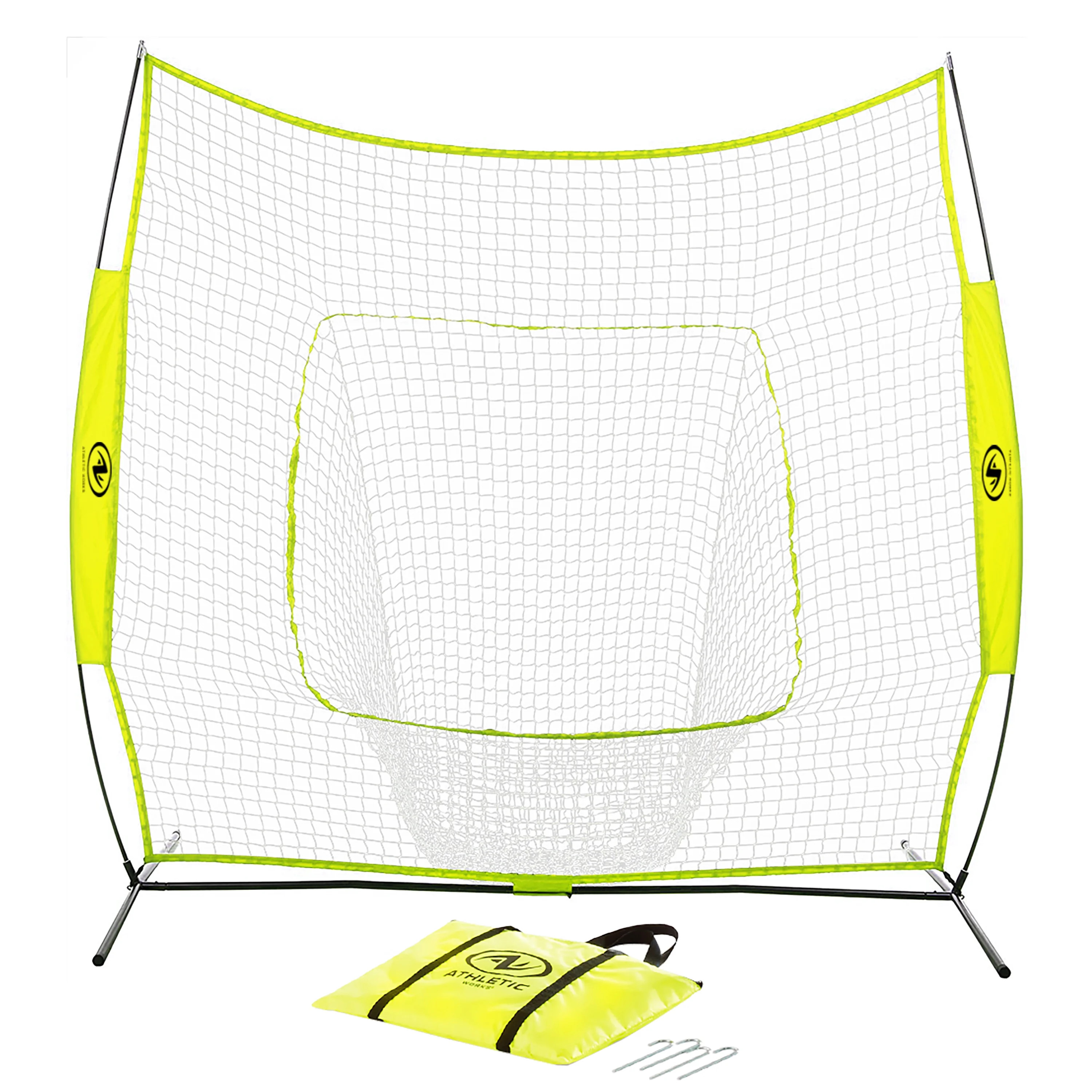 Athletic Works 7ft  x 7ft Hit Pitch Training Net for Baseball Softball Protective Screens, New, 1... | Walmart (US)