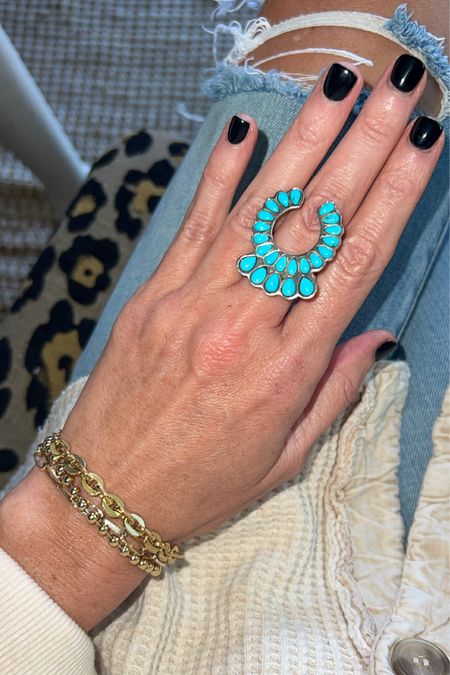 My turquoise ring is on sale.  I wear this all the time! 

#LTKstyletip #LTKsalealert