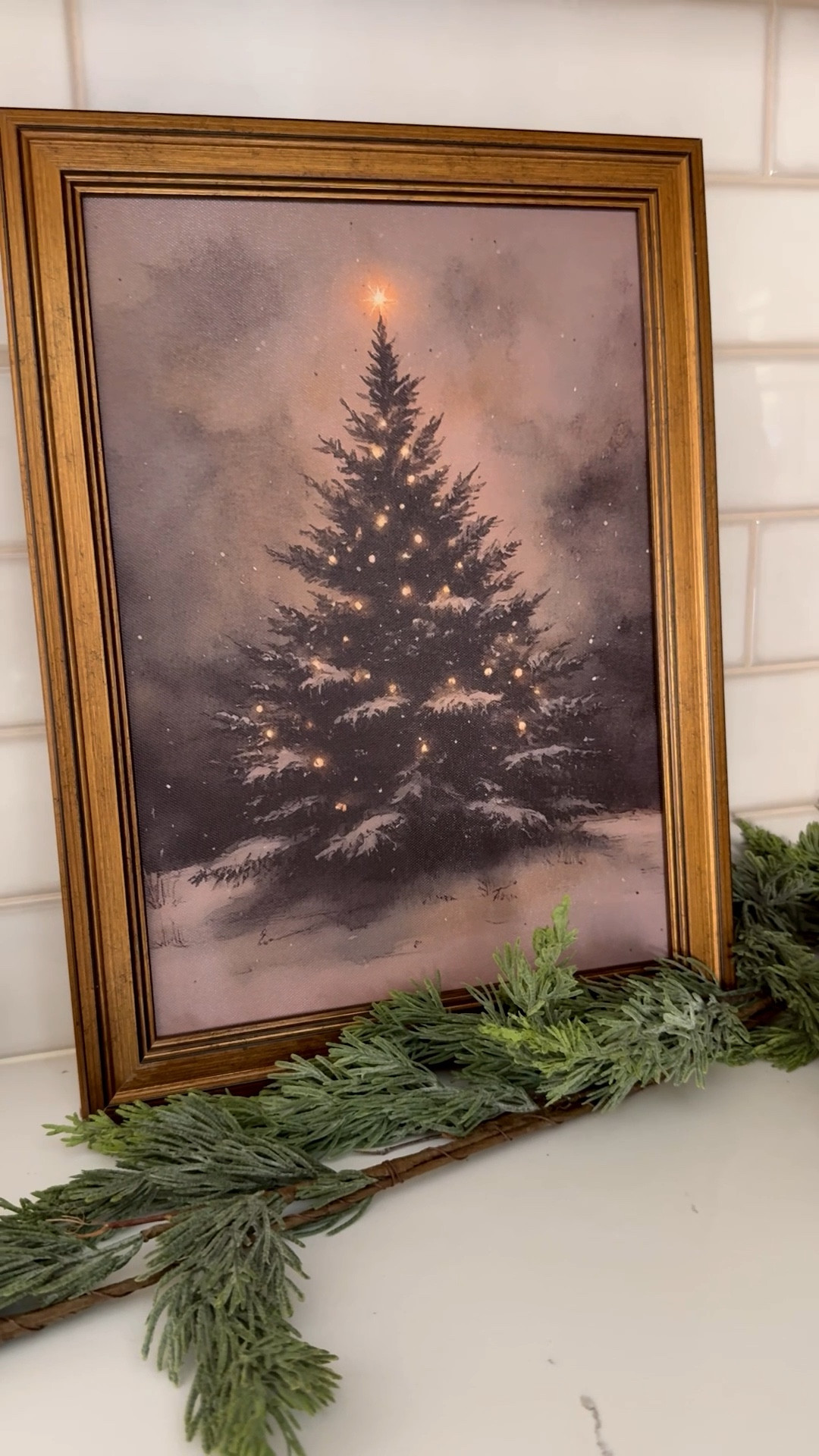 $30 Amazon Christmas tree framed art! This looks so $$ with the brass frame - it looks hand painted! Use it to style your bookshelves, console table, or countertops this Christmas season 🌲✨ #amazon #christmas #art #tree #framed

#LTKHome #LTKHoliday #LTKSaleAlert