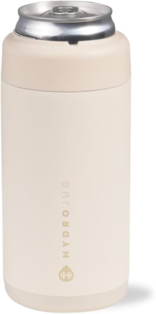 HydroJug Slim Can Cooler - 2-in-1 Insulated Can Cooler Cup - Stainless Steel Slim Can Holder with... | Amazon (US)