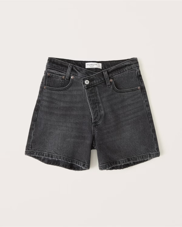 Women's High Rise Dad Shorts | Women's Bottoms | Abercrombie.com | Abercrombie & Fitch (US)