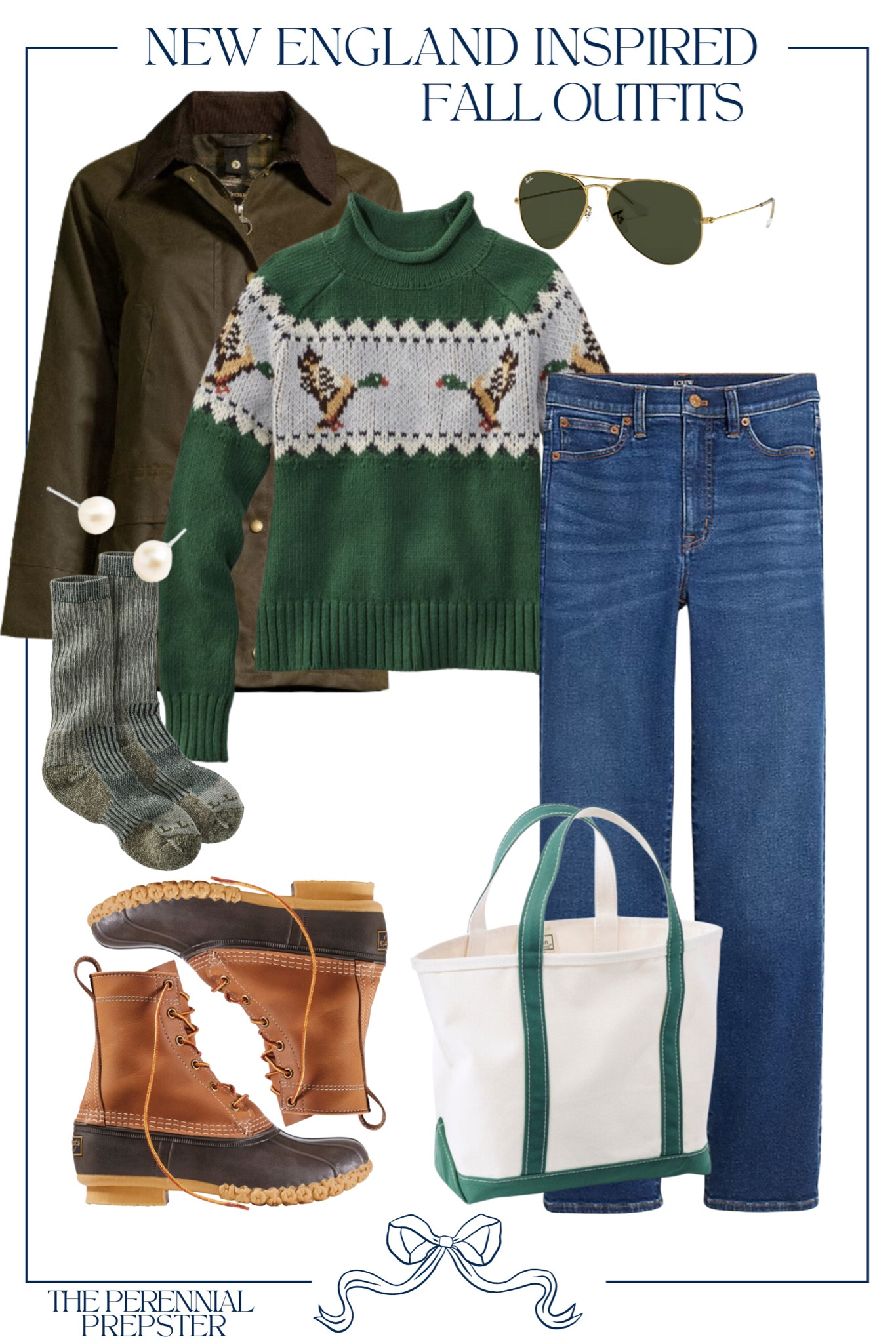 A New England inspired preppy fall/winter outfit idea! Preppy outerwear outfit / llbean / Barbour 

#LTKSeasonal