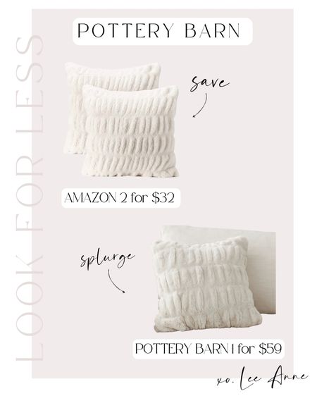 Pottery Barn look for less pillow covers! 

Lee Anne Benjamin 🤍

#LTKhome #LTKunder50 #LTKstyletip
