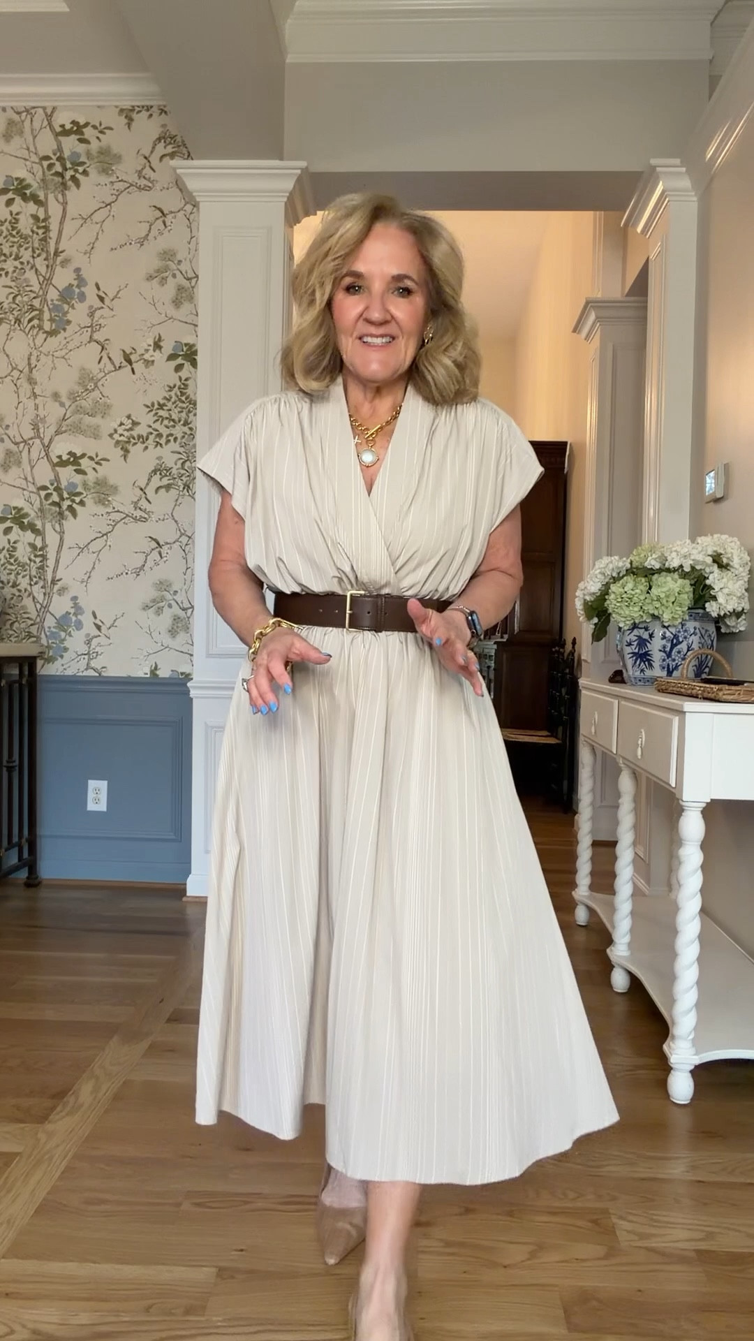 Dresses from Belk! Such variety! 
Polka dot size 10
Pale blue wearing a medium def siz up if inbetween though 
Neutral floral size medium 
Fabulous neutral stripe size medium/8
Navy white stripe dress size medium 
Navy top size medium 
Joggers size medium petite 
And I’ve linked more below!! 
Spring dresses, Easter dresses, graduation dress

#LTKSeasonal #LTKSaleAlert #LTKOver40