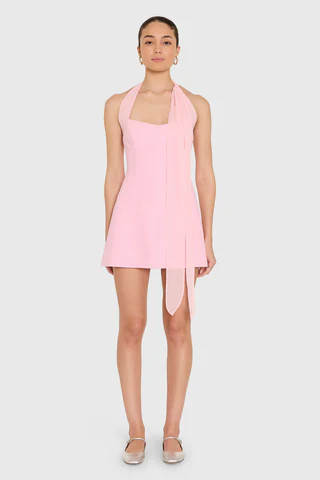 Amanda Uprichard Olympia Romper in Antique Rose - Size L | Amanda Uprichard