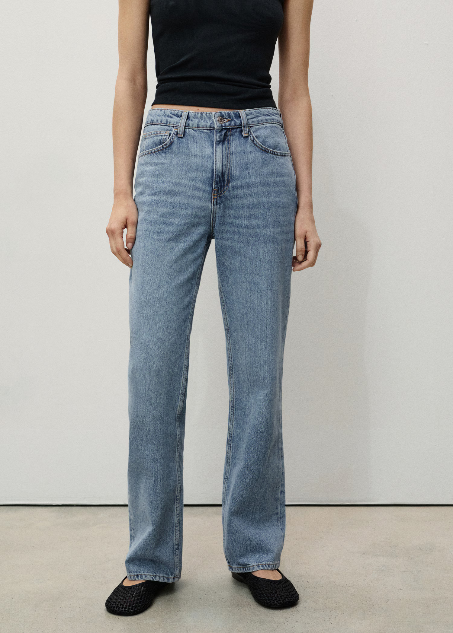 Matilda medium-rise straight-fit jeans - Women | MANGO USA | Mango (US/MX/AU)