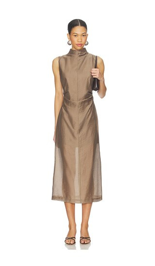 by Marianna Harmi Midi Dress in Brown | Revolve Clothing (Global)
