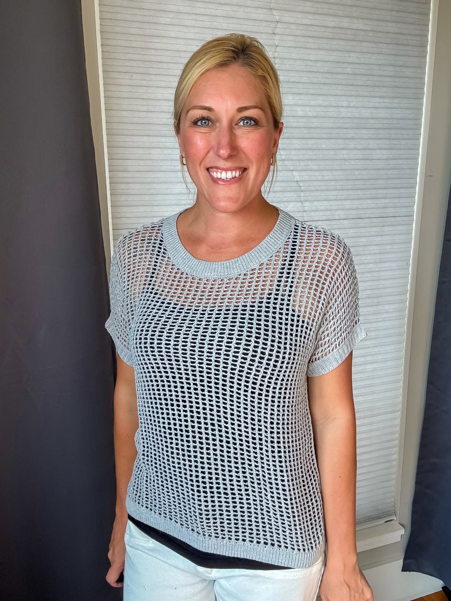 This crochet top is something everyone needs in their summer wardrobe! Lightweight, breathable, and oh-so-flattering — wear it off one shoulder for a flirty vibe!
 #SummerStyle #CrochetTop #BohoVibes