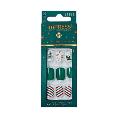 KISS Products imPRESS Fake Nails - Santamental - 33ct | Target