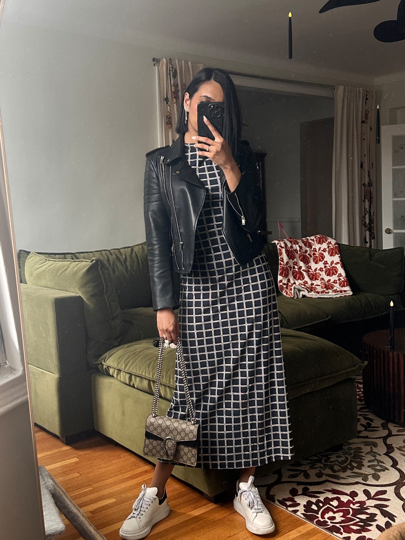 fall casual with a windowpane print and leather jackets are a big YES PLEASE! 

#LTKSeasonal #LTKFindsUnder100