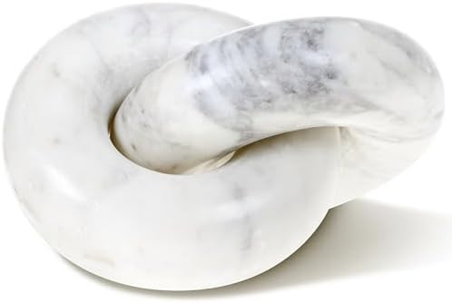 Sculptural Marble Knot That Instantly Elevates Your Shelf Styling - 6" Accent Piece for Coffee Ta... | Amazon (US)
