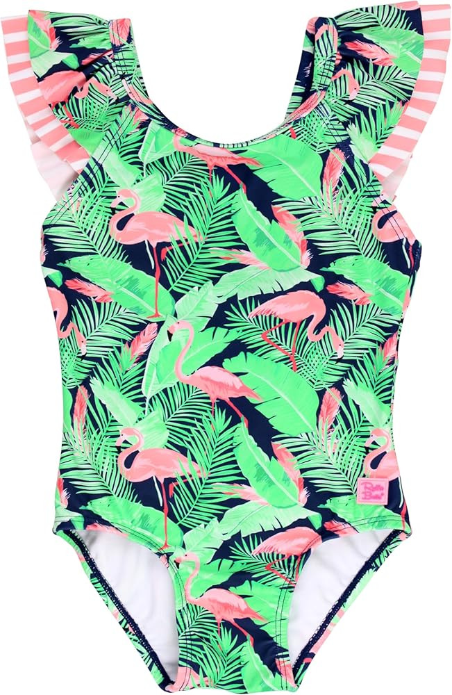 RuffleButts® Baby/Toddler Girls Ruffle Strap One Piece Swimsuit w/UPF 50+ Sun Protection | Amazon (US)