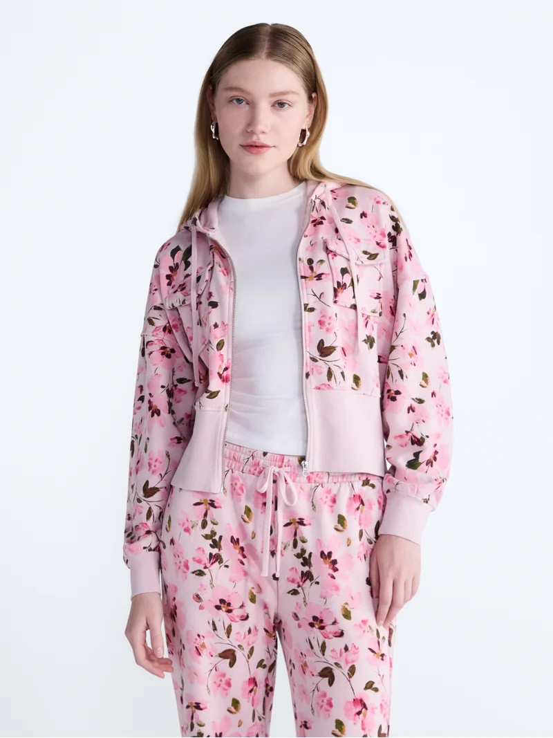 Scoop Women\u2019s and Women\u2019s Plus Full Zip Hoodie, Sizes XS-4X | Walmart (US)