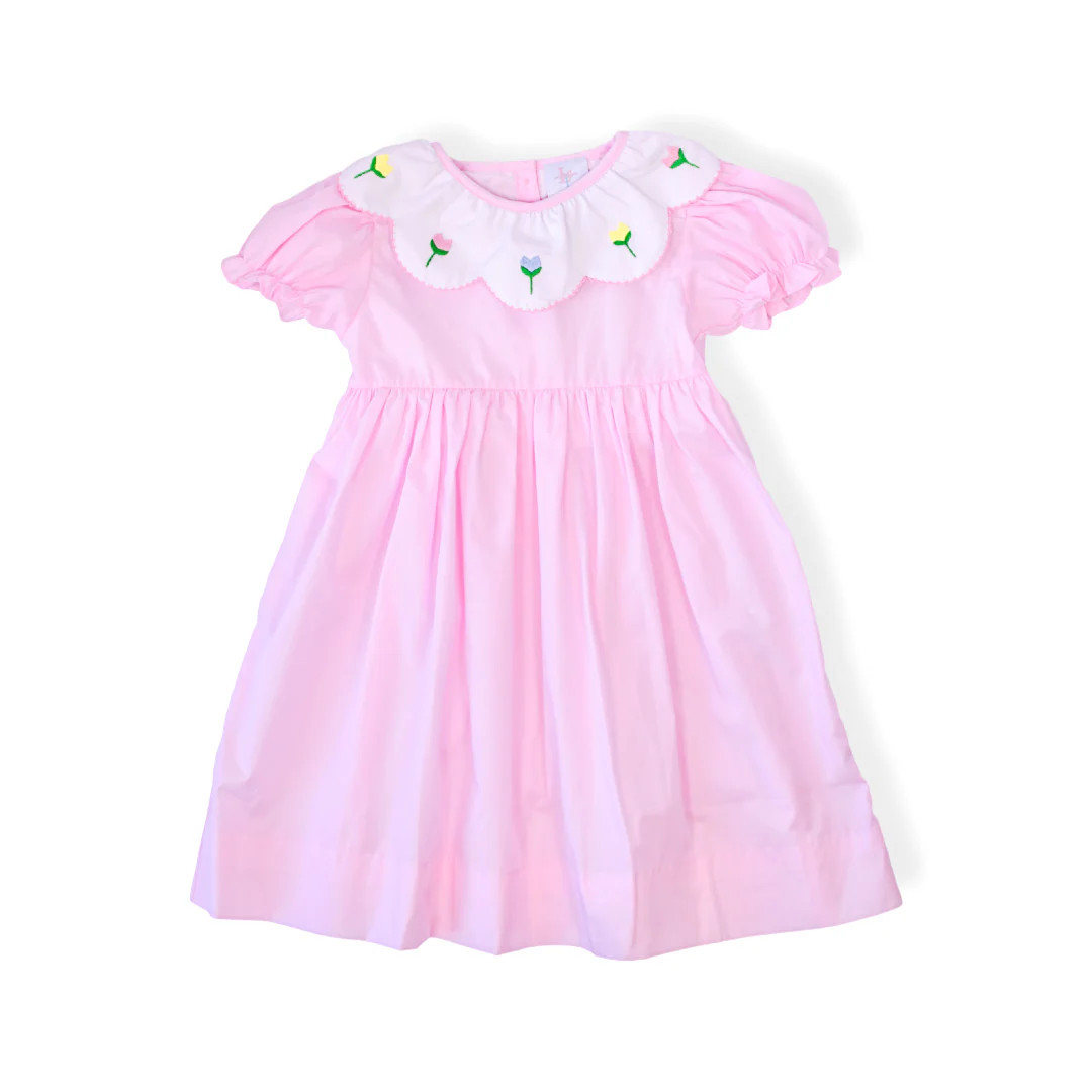 PRE-ORDER Spring Tulip Smocked Dress | Lillie & Lilah
