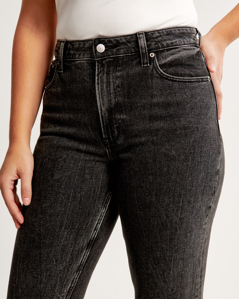 Women's Curve Love High Rise Mom Jean | Women's Bottoms | Abercrombie.com | Abercrombie & Fitch (US)