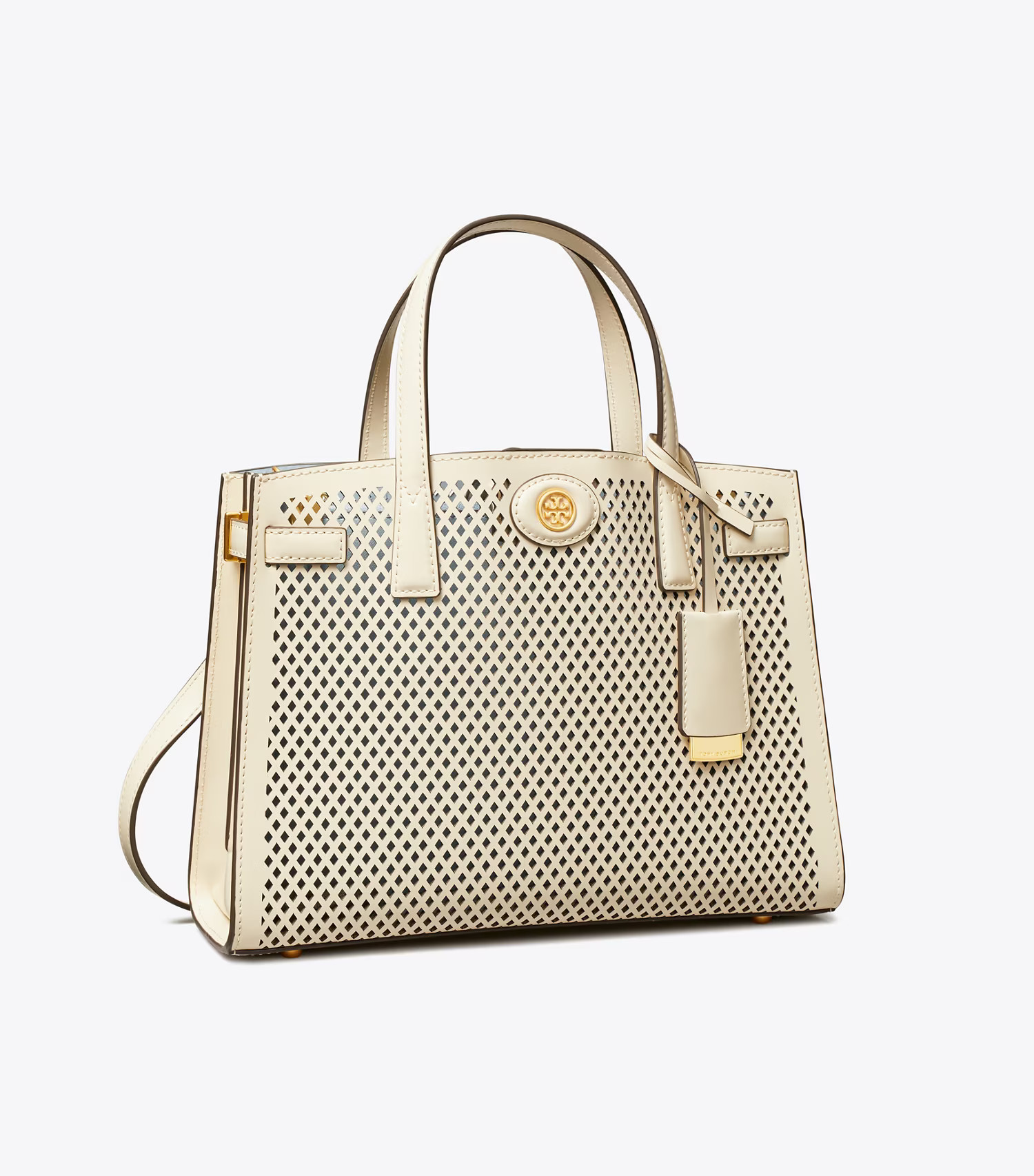 Small Robinson Perforated Satchel: Women's Designer Satchels | Tory Burch | Tory Burch (US)