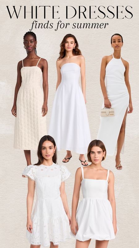 White dresses for summer 