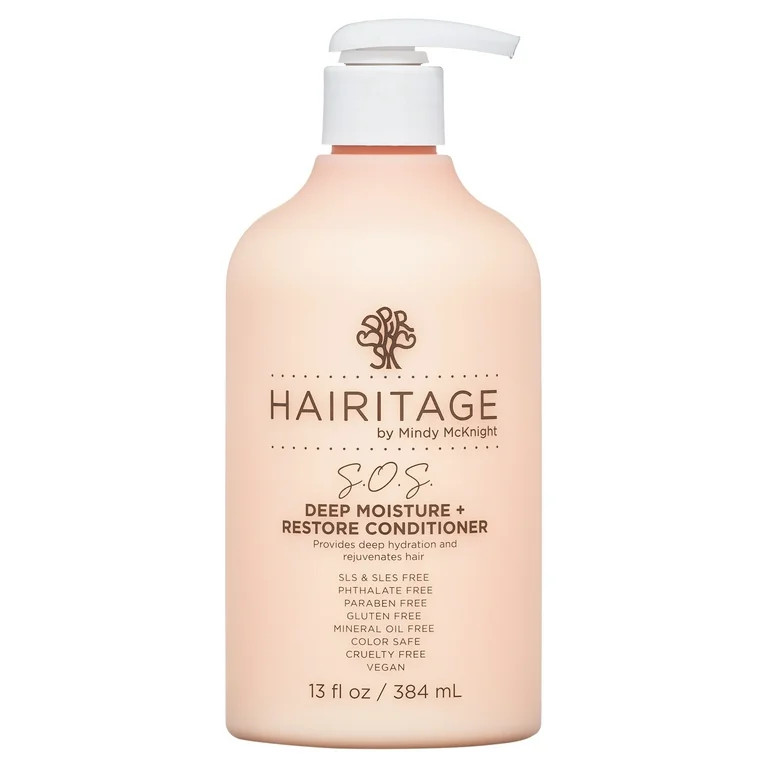 Hairitage S.O.S. Deep Moisture & Restore Deep Conditioner with Safflower Oil for Dry, Thick Hair ... | Walmart (US)