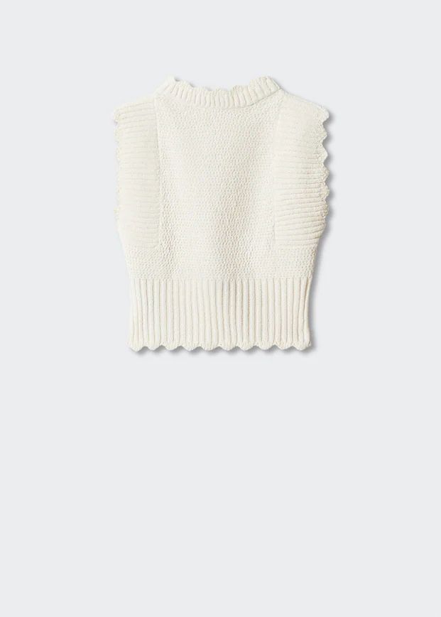 Open back knitted top | MANGO (US)