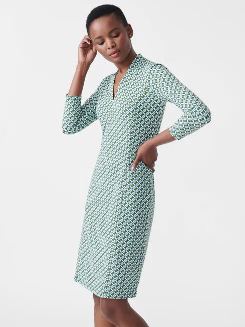 Ivana Dress in Mod Collage | J.McLaughlin
