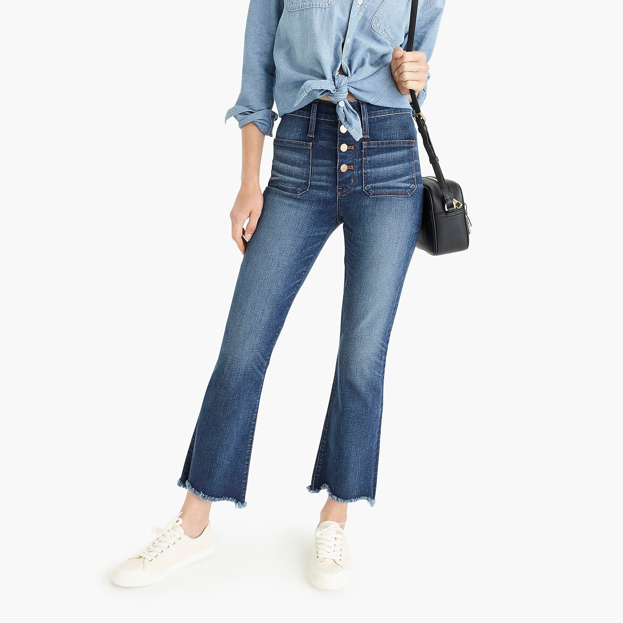 Point Sur 10" high-rise demi-boot jean with button fly | J. Crew US