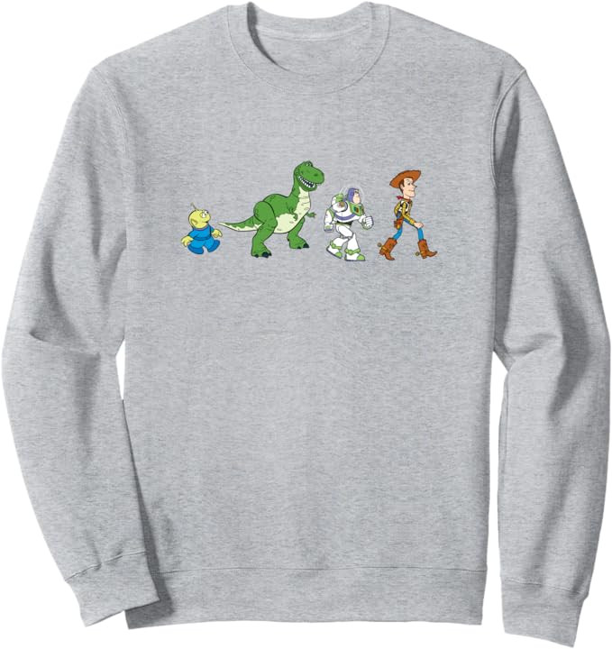 Disney Pixar Toy Story Toy Crossing Characters Group Shot Sweatshirt | Amazon (US)