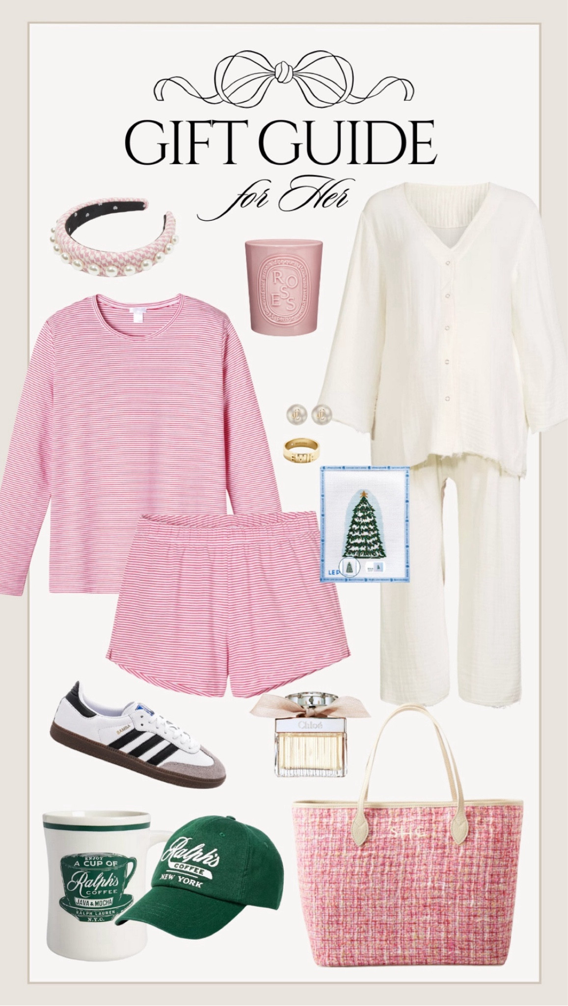 Gift Guide: For Her

Jewelry, perfume, candles, skincare, makeup, accessories, handbags, scarves, pajamas, robes, slippers, wellness, journals, books, tech gadgets, fitness gear, home decor, coffee, penny line, needlepoint, sambas

#LTKCyberWeek #LTKGiftGuide #LTKHoliday