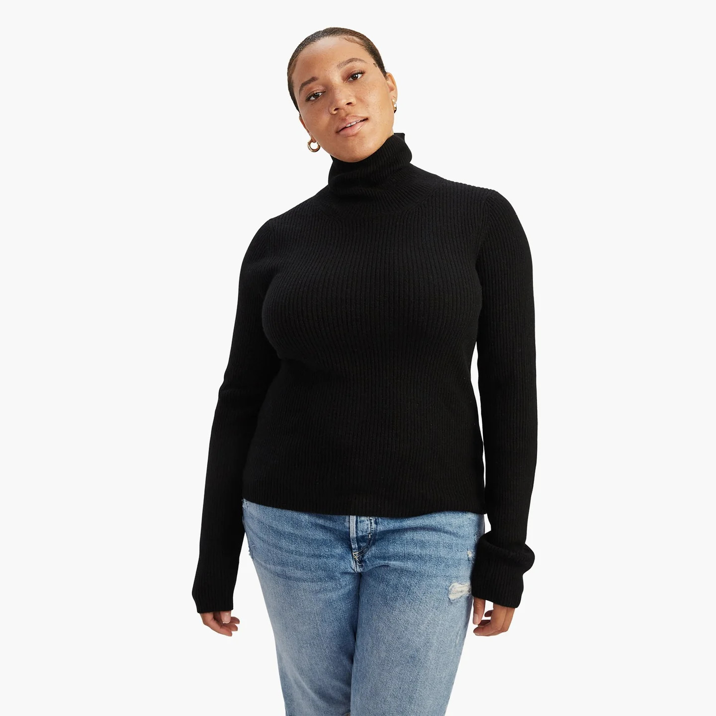 Cashmere Ribbed Turtleneck | NAADAM