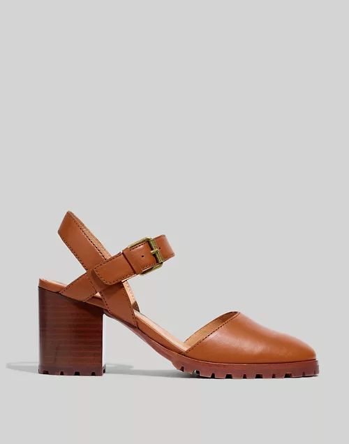 The Claudie Heeled Lugsole Mary Jane in Leather | Madewell