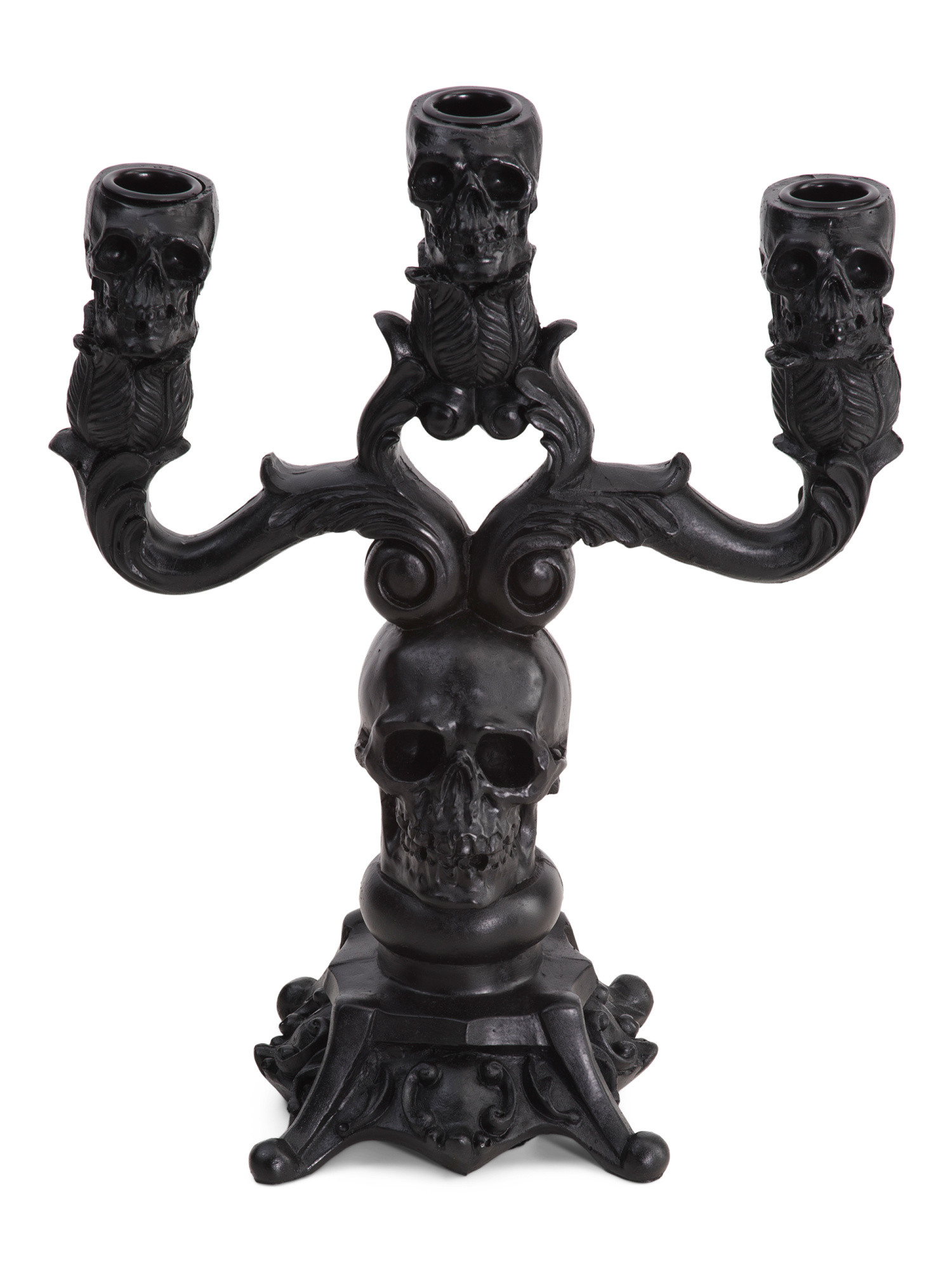 11.25in Skull Candelabra | TJ Maxx