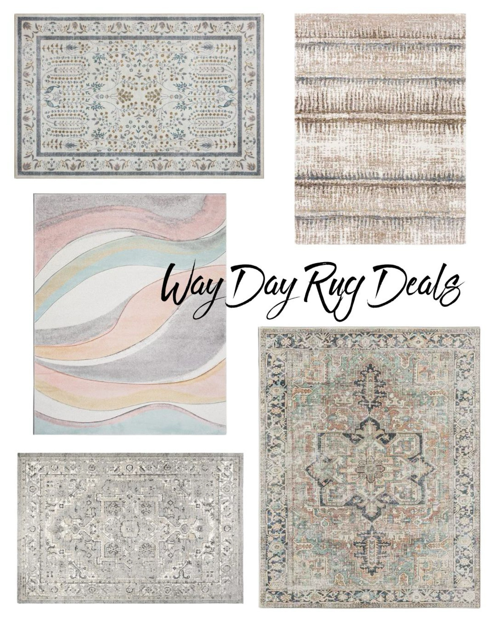 So many gorgeous rugs in fresh color combinations included in Way Day Deals! 

Limited time only!

#wayday #arearugs #rugs


#LTKhome #LTKsalealert