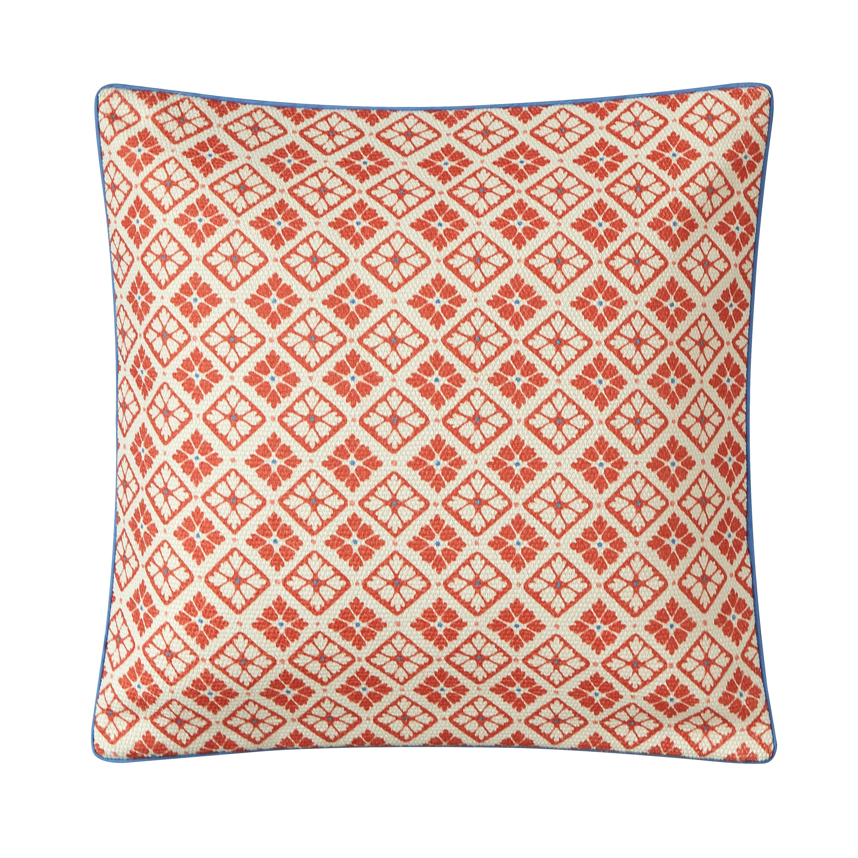 Mainstays by Becky G. & Alejandra Decorative Pillow, Mandarin Tile, 18" x 18" | Walmart (US)