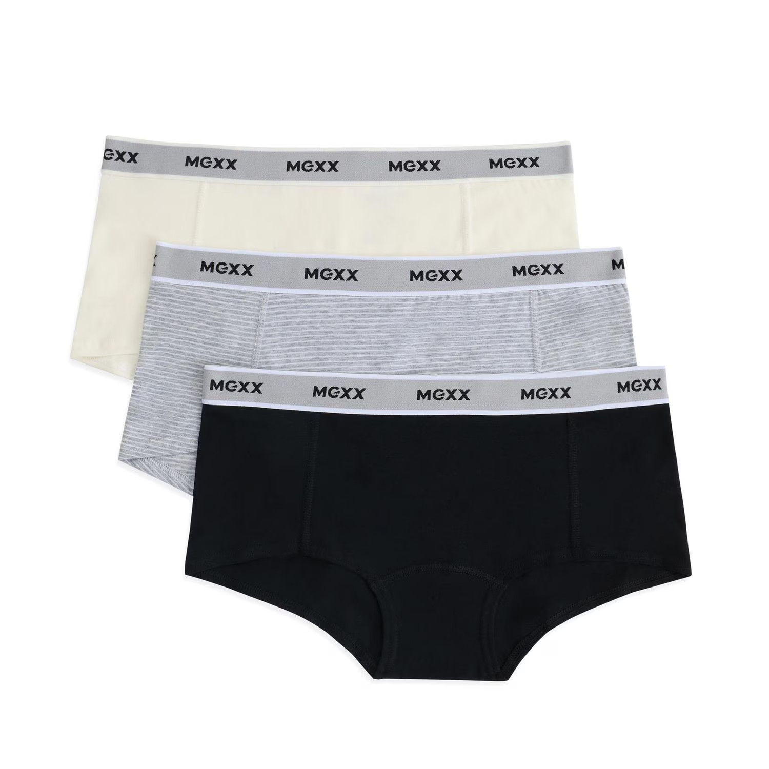 Mexx Women’s 3-Pack Hipster Underwear with Branded Elastic, XS-XL | Walmart (CA)