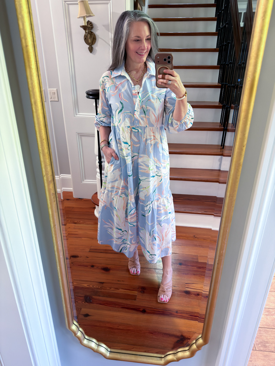 Anthropologie dress is a favorite! Wearing a size small.

#LTKootd #LTKOver40 #LTKSeasonal