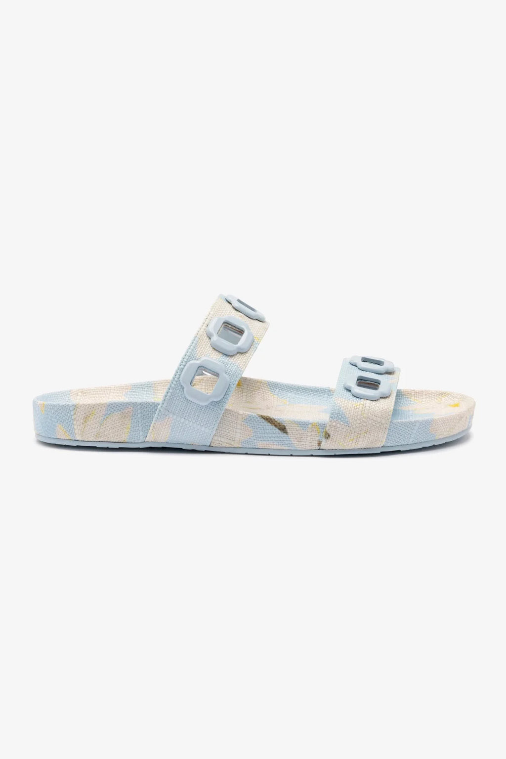 Milan Slide In Maya Printed Raffia | Larroude