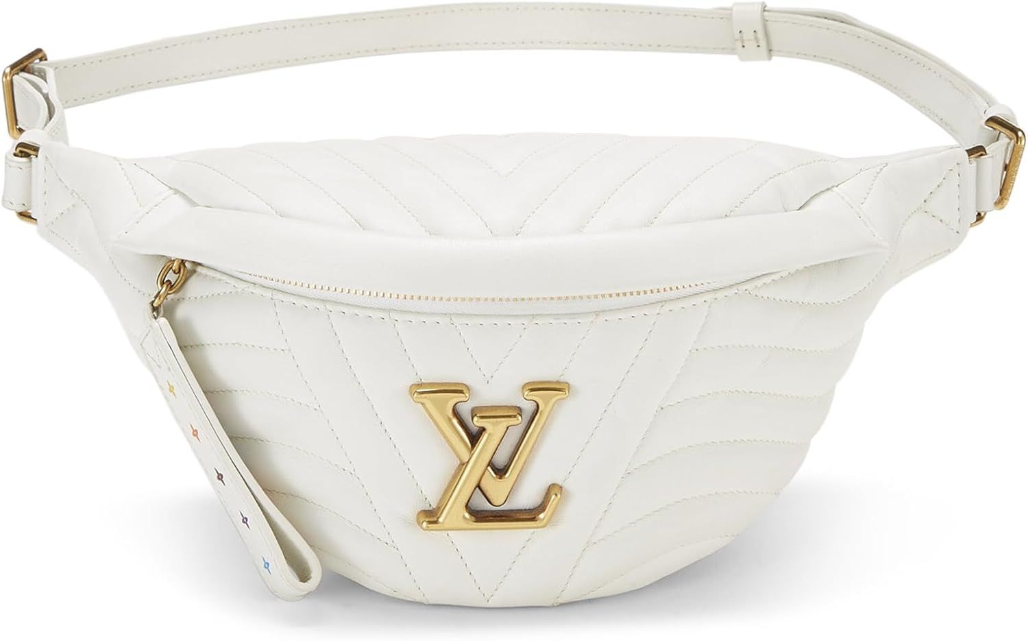 Amazon.com: Louis Vuitton, Pre-Loved White Calfskin New Wave Belt Bag, White : Luxury Stores | Amazon (US)