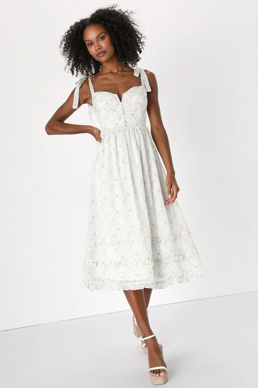 Lovely Entrance Ivory Floral Dress | Easter Outfit  womens Easter dress women Easter 2023 Dresses | Lulus (US)