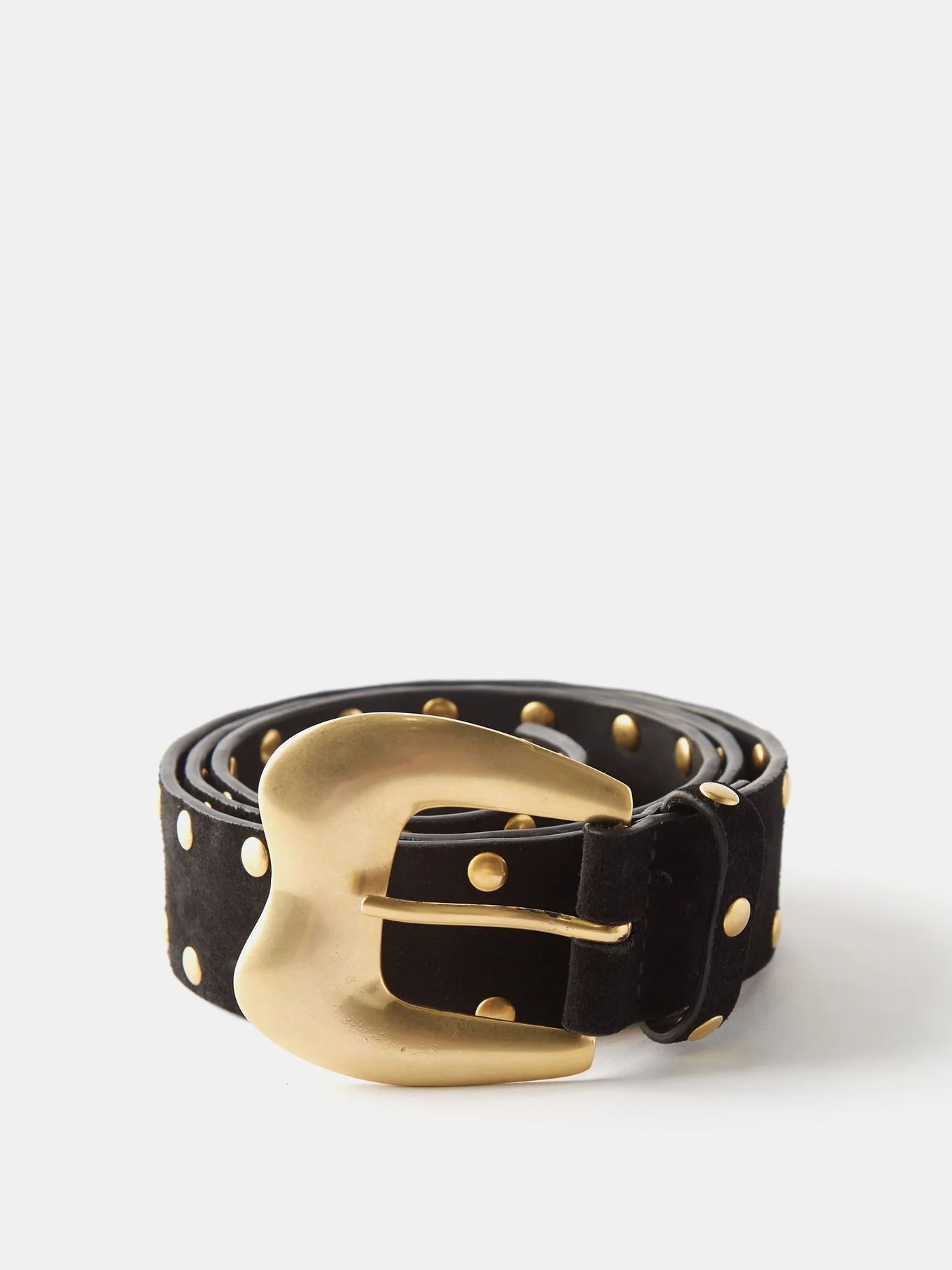 Suede studded leather belt | Matches (UK)