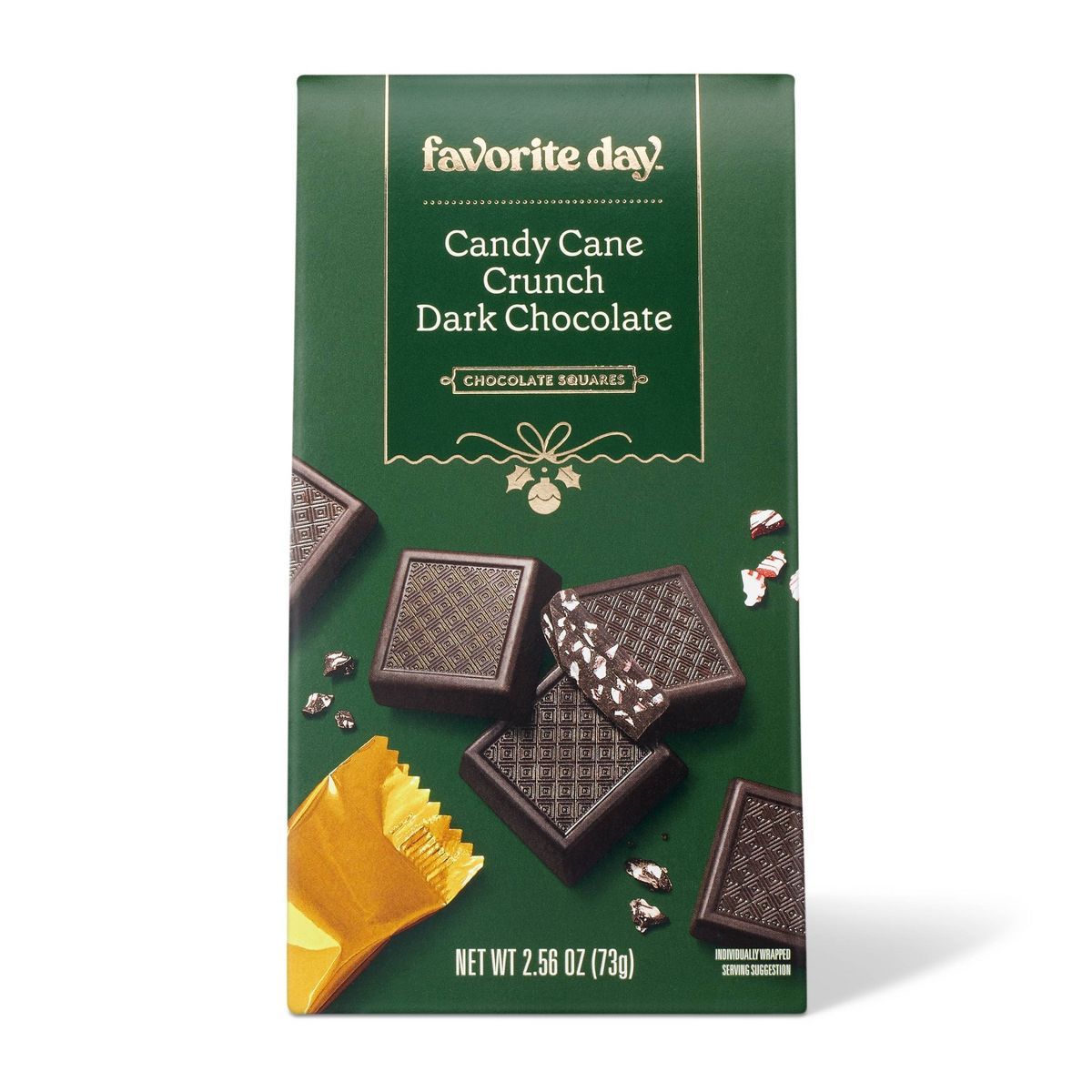 Holiday Crunchy Peppermint Bark With Indulgent Dark Chocolate - 2.56oz. - Favorite Day™ | Target
