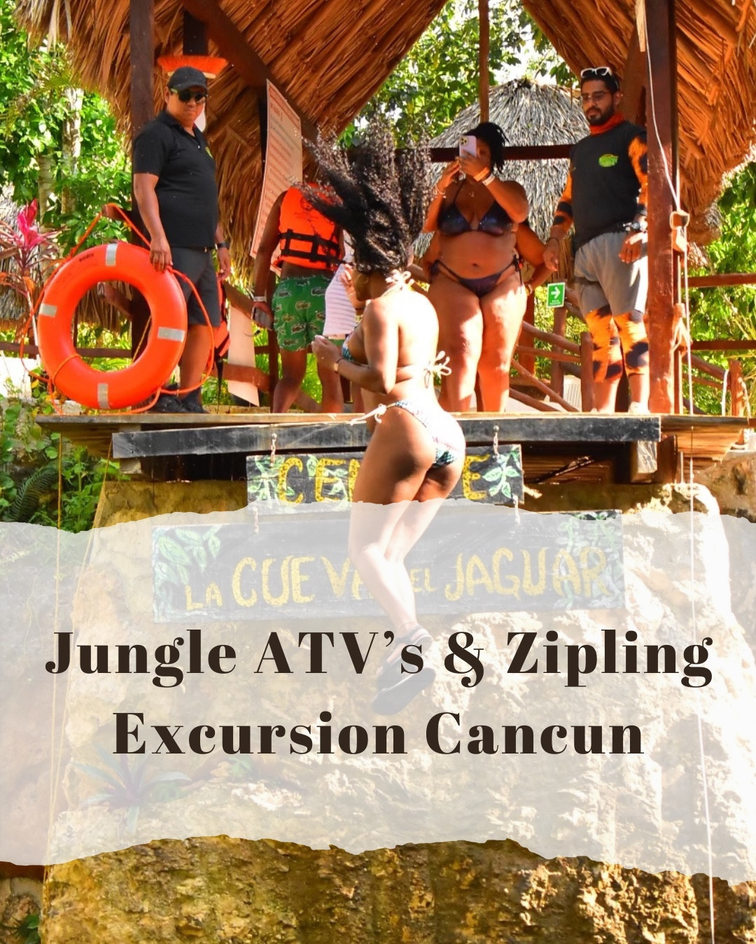 
If you’re looking for a fun activity, while you’re in Cancun, this Jungle ATV excursion is for you! YOU GET TO RIDE ATVS, ZIP LINE, DO A TEQUILA TASTING, AND SWIM IN A CENOTES! Such a great deal! 

#LTKfindsunder100 #LTKtravel