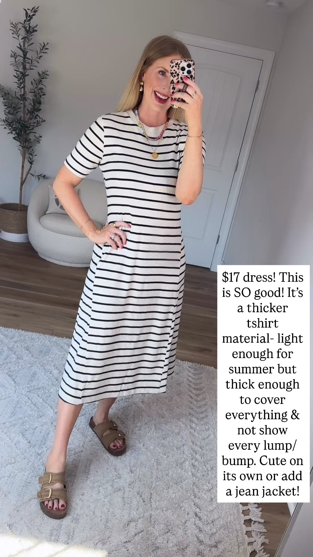 Walmart try on, time and tru, striped midi dress

#LTKootd #LTKmomlife