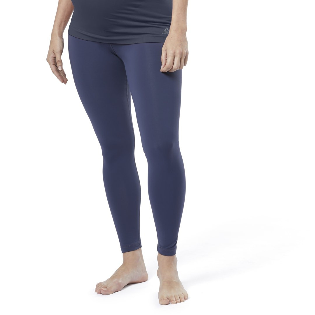 Reebok Women's Lux 2 Maternity Leggings in Heritage Navy Size S - Studio Apparel | Reebok (US)