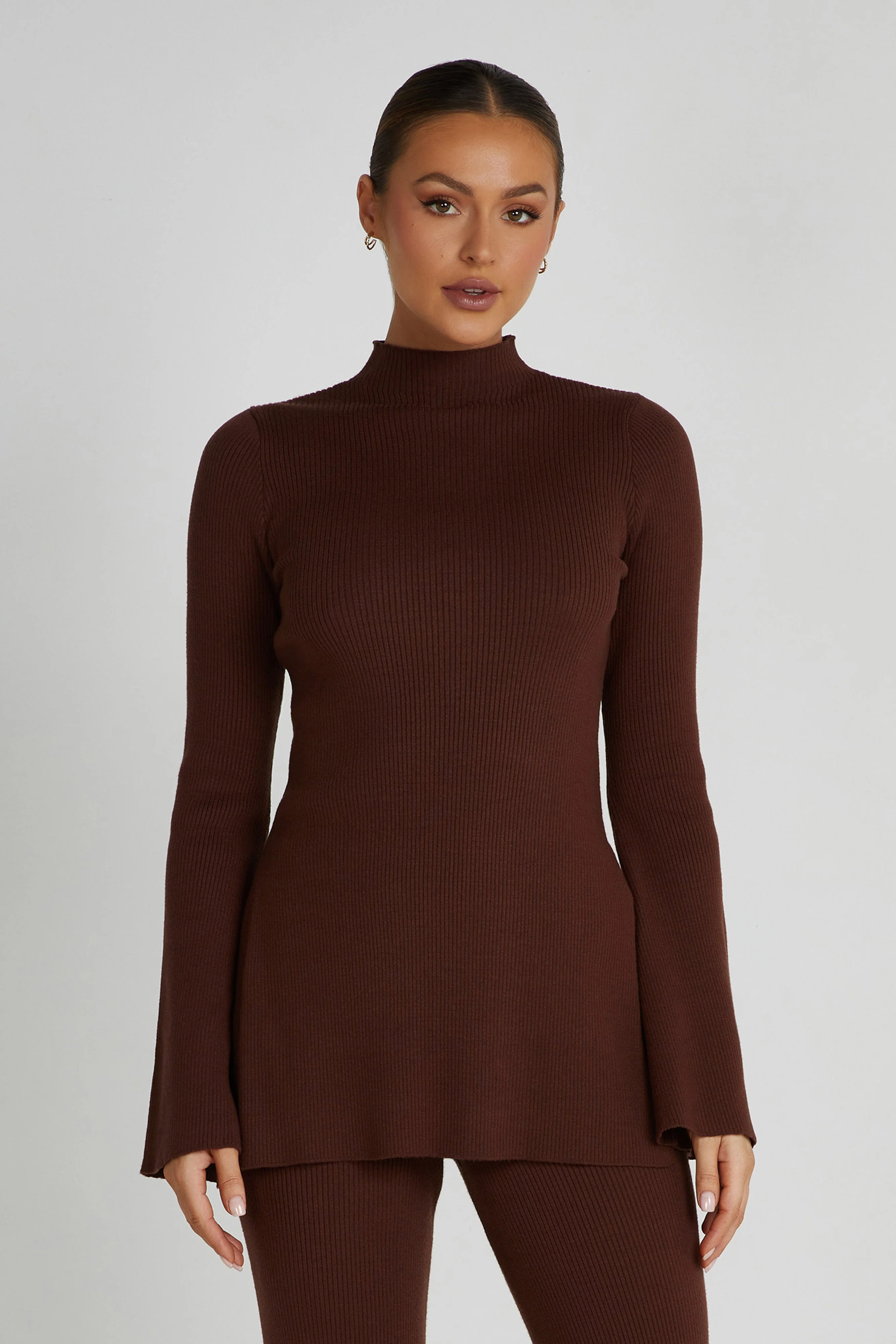 Jovie Oversized Knit Jumper - Hazelnut | MESHKI US