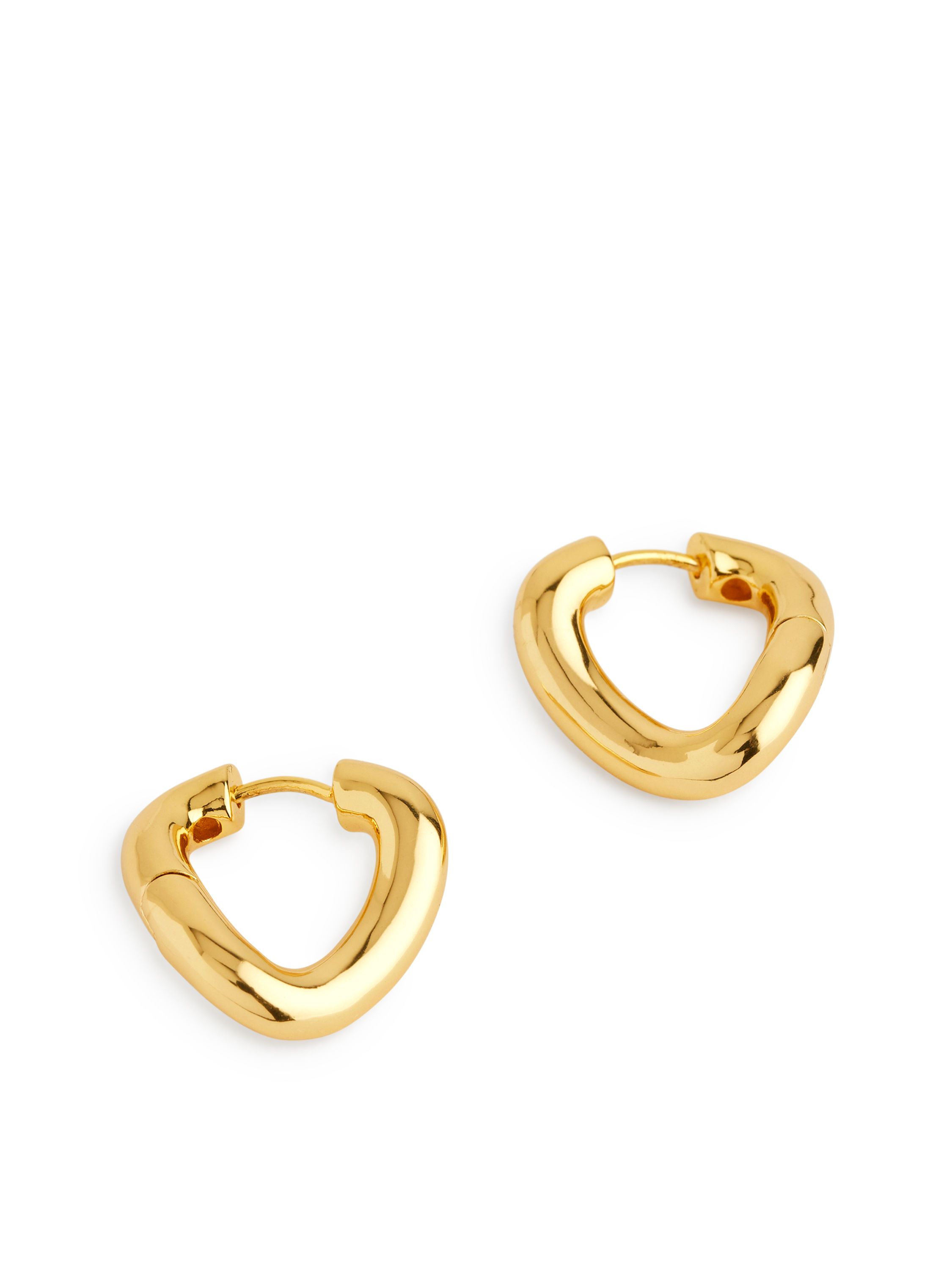 Gold-Plated Twisted Hoop Earrings | ARKET (US&UK)