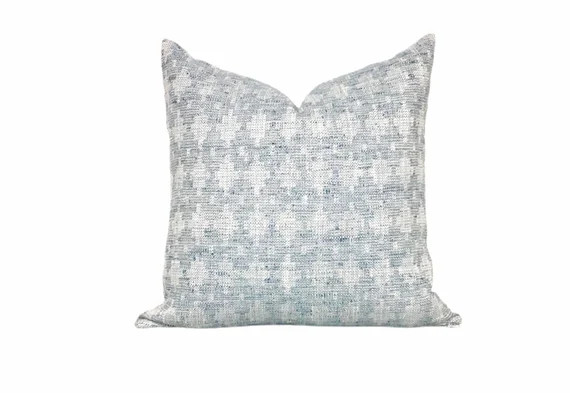Light Denim Blue Pillow Cover // Light Blue Throw Pillow Cover | Etsy | Etsy (US)
